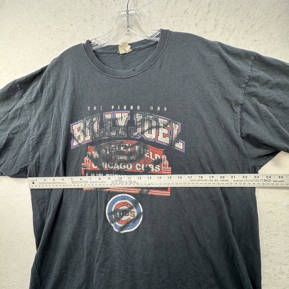 Men's 2016 Billy Joel In Concert‎ Tour Piano Man Chicago Cubs Tee Shirt 2XL - Picture 6 of 10